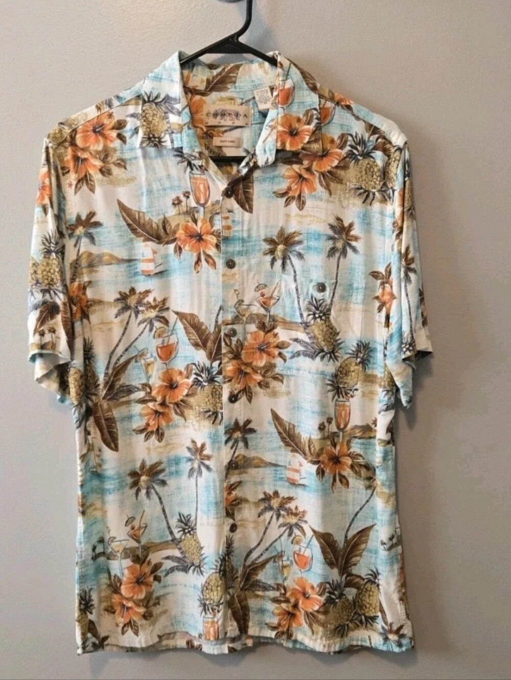 Campia Moda Mens Hawiian Shirt Sz. M